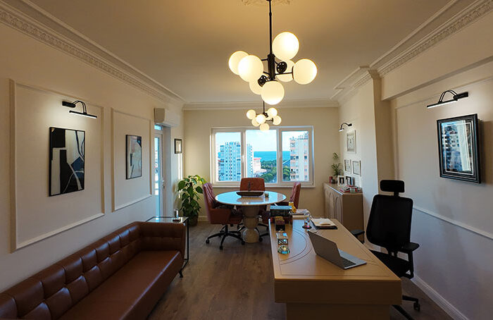 modern hukuk bürosu iç mekan
